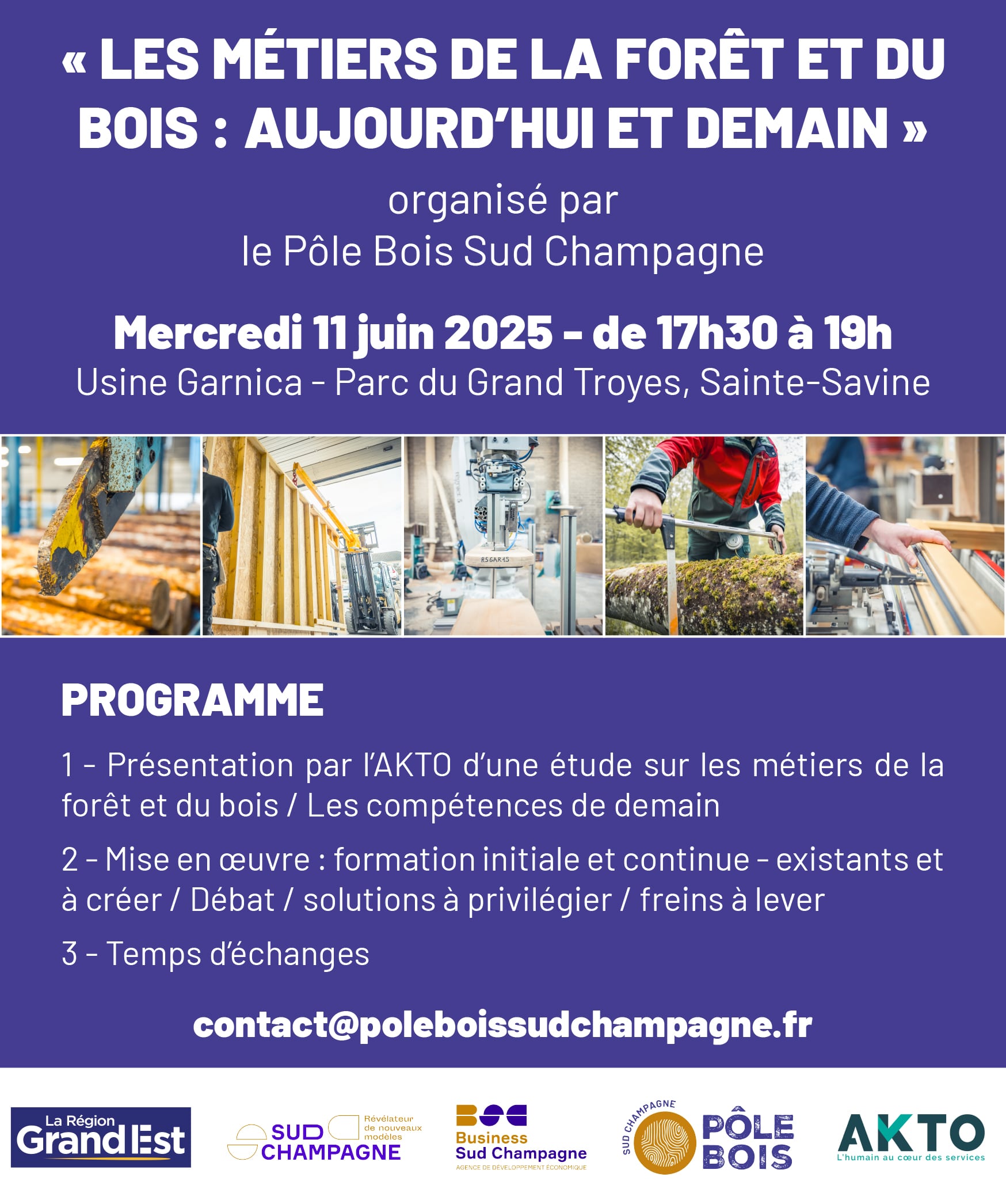 Événement sur les métiers de la forêt et du bois.