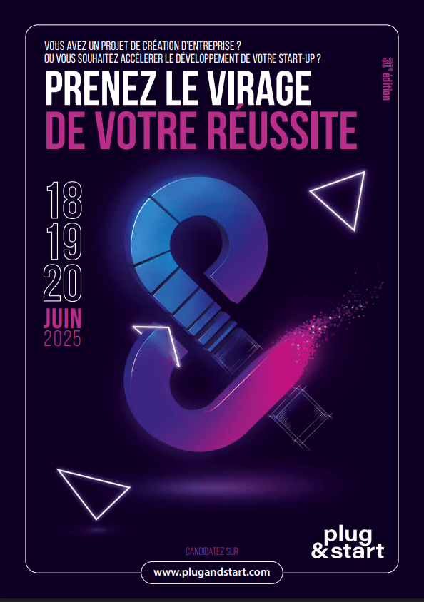 Affiche événement entrepreneurial juin 2025.