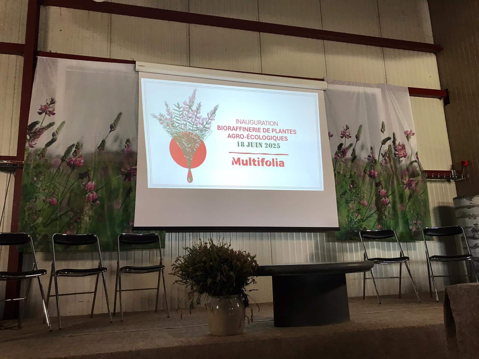 Événement inauguration bio-raffinerie de plantes.