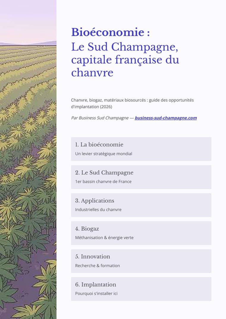 Couverture du livre blanc Bioéconomie : le Sud Champagne, capitale française du chanvre